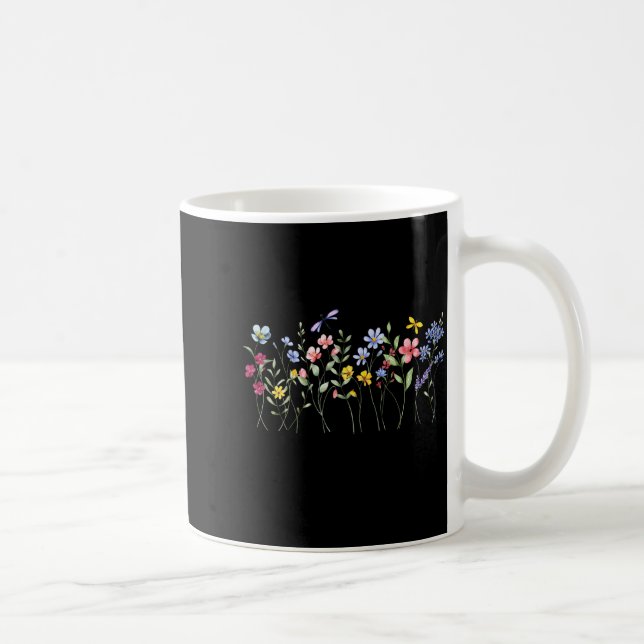 Raising A Wildflower Mom Matching Botanical _1  Coffee Mug (Right)