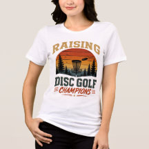 Raising Disc Golf Champions Retro Sunset Design
