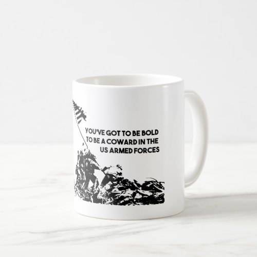 Raising Flag on Iwo Jima US Armed Forces Coffee Mug