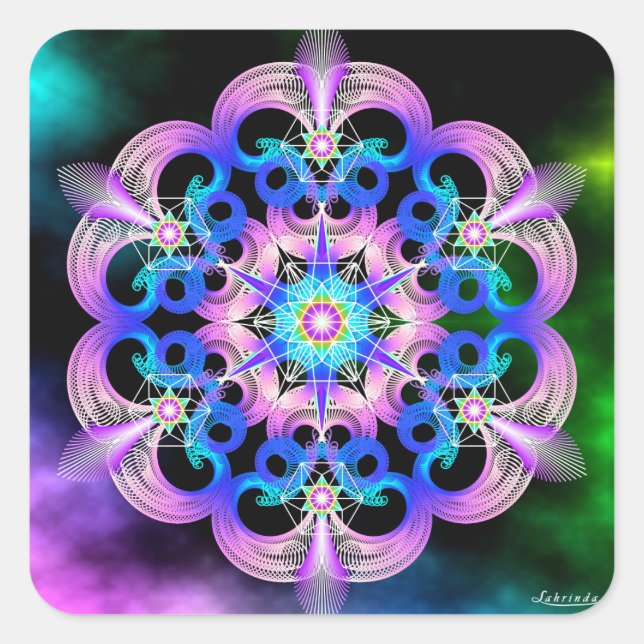 Raising Frequencies Square Sticker (Front)