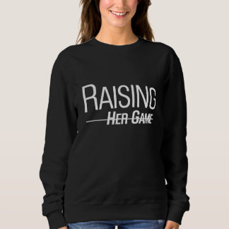 Raising Her Game Title IX black sweatshirt