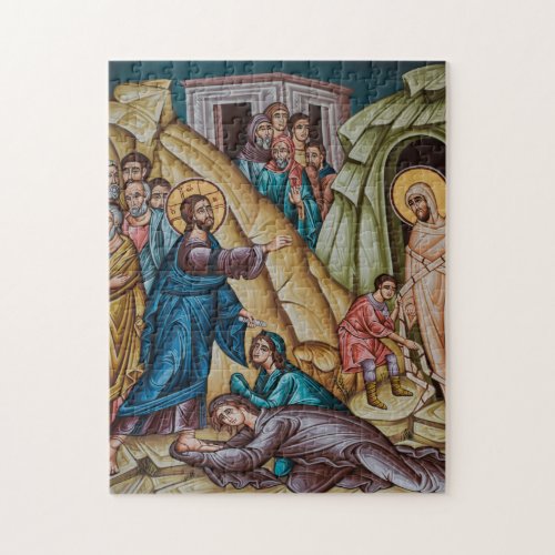 Raising Lazarus Orthodox Christian Icon Jigsaw Puzzle
