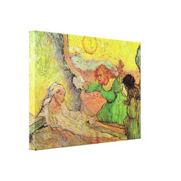 Raising of Lazarus after Rembrandt by van Gogh Canvas Print
