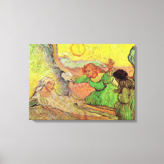 Raising of Lazarus after Rembrandt by van Gogh Canvas Print