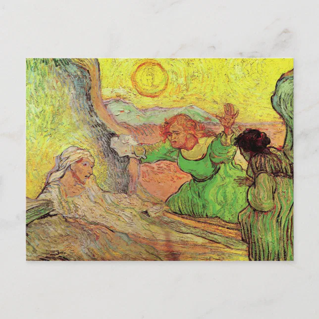 Raising of Lazarus after Rembrandt by van Gogh Postcard | Zazzle