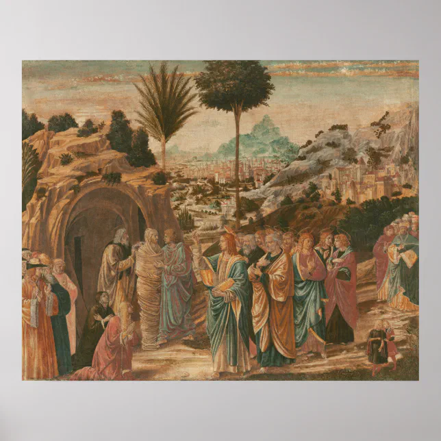 Raising of Lazarus Benozzo Gozzoli Fine Art Poster | Zazzle