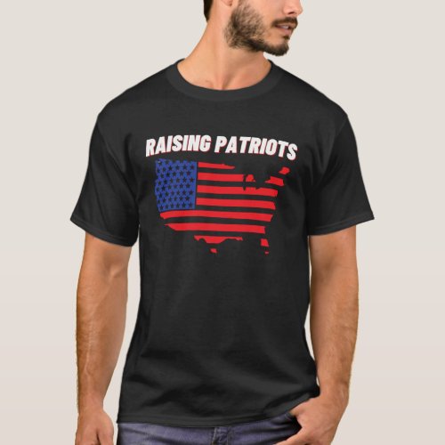 Raising Patriots USA American Flag T_Shirt