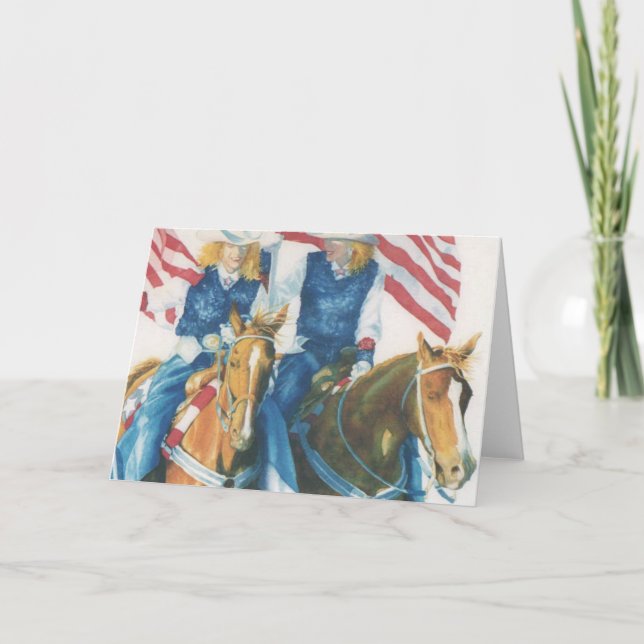 Raising the Colors Card (Front)