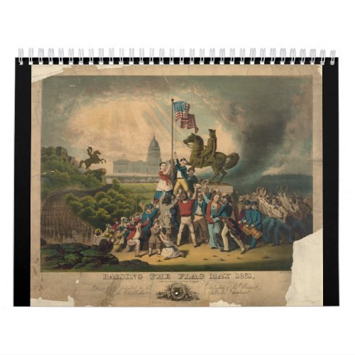 Raising the Flag May 1861 by Louis N Rosenthal Calendar