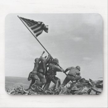 Raising The Flag On Iwo Jima Mouse Pad by Argos_Photography at Zazzle