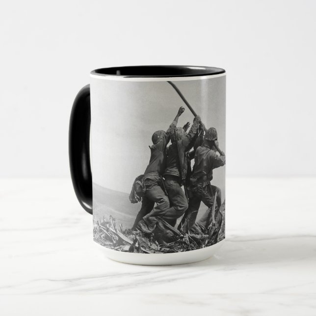 Raising the Flag on Iwo Jima Mug (Front Left)