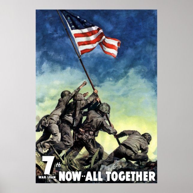 Raising The Flag On Iwo Jima Poster (Front)