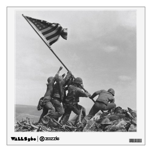 Raising the Flag on Iwo Jima Wall Decal