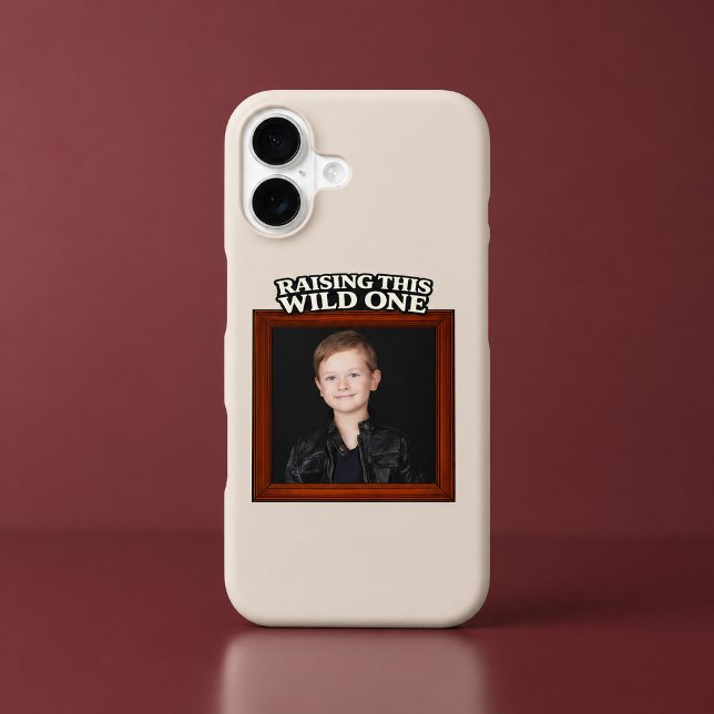 Raising This Wild One Custom Kid Photo iPhone Case (Creator Uploaded)