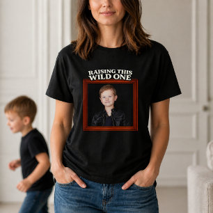 Raising This Wild One Custom Kid Photo T-Shirt