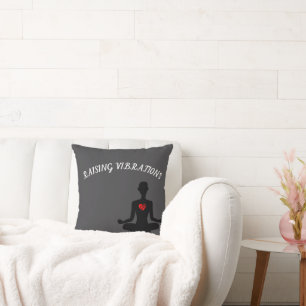 Raising Vibrations Throw Cushion