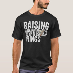 Raising Wild Things Mom Cute Funny Mother's Day T-Shirt