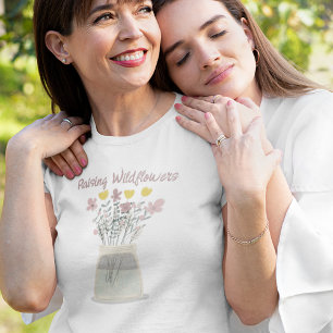 Raising Wildflowers Mason Jar Cottagecore T-Shirt