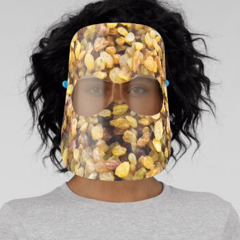 Raisins Of Beige Color Face Shield by DigitalSolutions2u at Zazzle