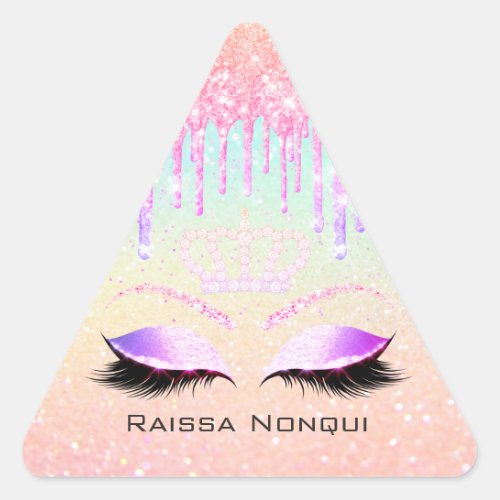 Raissa Crown 16th 15th Bridal Holographic1 Triangle Sticker