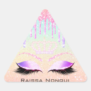 Raissa Crown 16th 15th Bridal Holographic1 Triangle Sticker