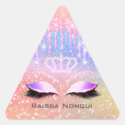 Raissa Crown 16th 15th Bridal Holographic2 Triangle Sticker