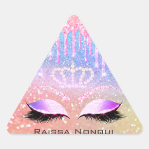 Raissa Crown 16th 15th Bridal Holographic2 Triangle Sticker