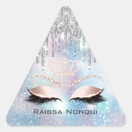Raissa Crown 16th 15th Bridal Holographic4 Triangle Sticker