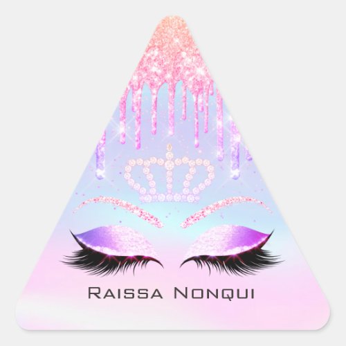 Raissa Crown 16th 15th Bridal Holographic5 Triangle Sticker
