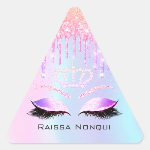 Raissa Crown 16th 15th Bridal Holographic6 Triangle Sticker