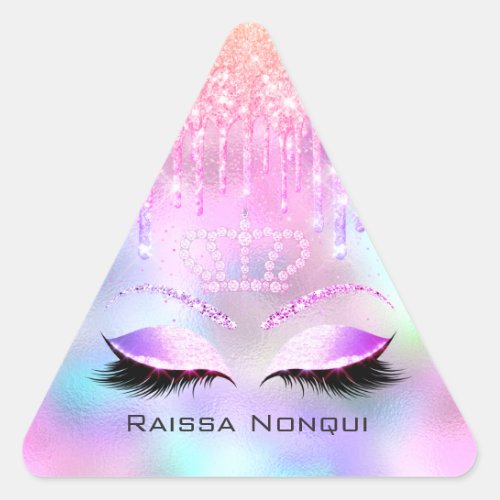 Raissa Crown 16th 15th Bridal Holographic7 Triangle Sticker