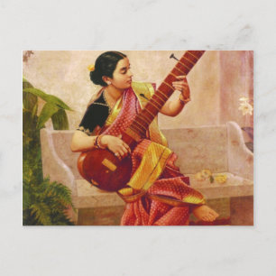 Raja Ravi Varma - Kadambari Postcard