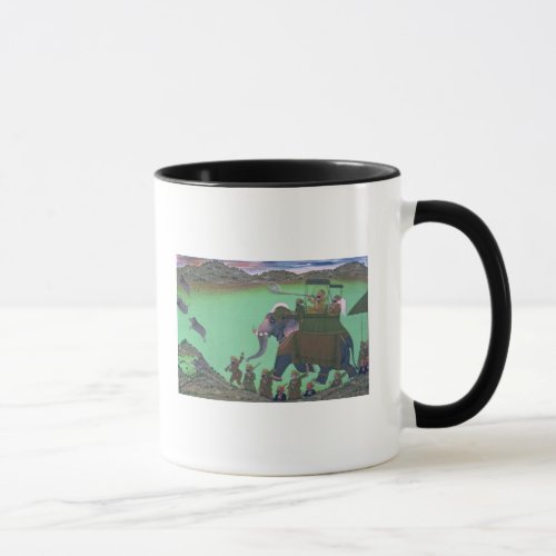 Raja Sarup Singh  of Udaipur on a boar hunt Mug