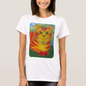 Rajah Golden Gold Sun Cat Fantasy Art Shirt (Front)