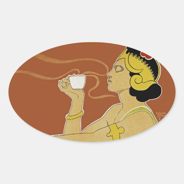 Rajah Oval Sticker (Front)