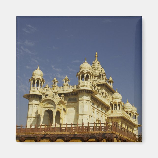 Rajasthan, India A woman standing at and accient Magnet (Front)