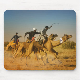 Rajasthan, India camel races in the Thar Desert Mouse Pad
