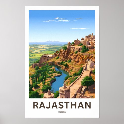 Rajasthan India Travel Print