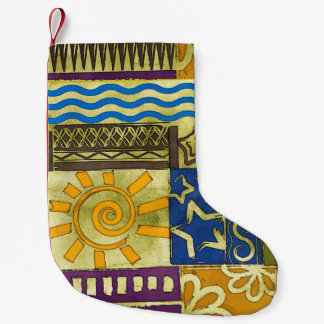 Rajasthan Indian, Patchwork Carpet Texture. Small Christmas Stocking