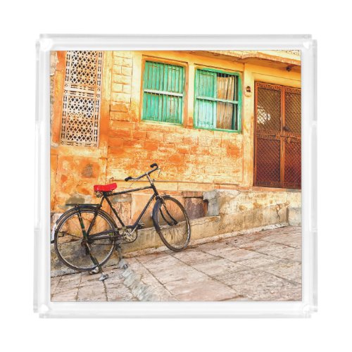 Rajasthan Street Scene Indian Style Acrylic Tray