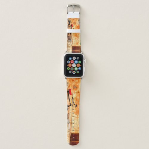 Rajasthan Street Scene Indian Style Apple Watch Band