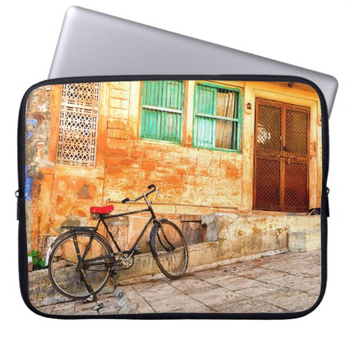 Rajasthan Street Scene Indian Style Laptop Sleeve