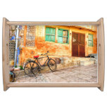 Rajasthan Street Scene: Indian Style Serving Tray