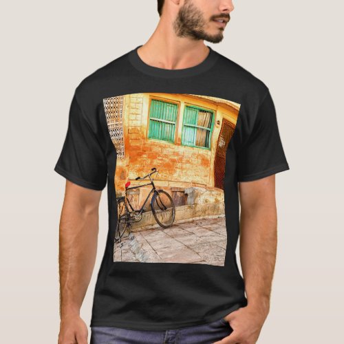Rajasthan Street Scene Indian Style T_Shirt