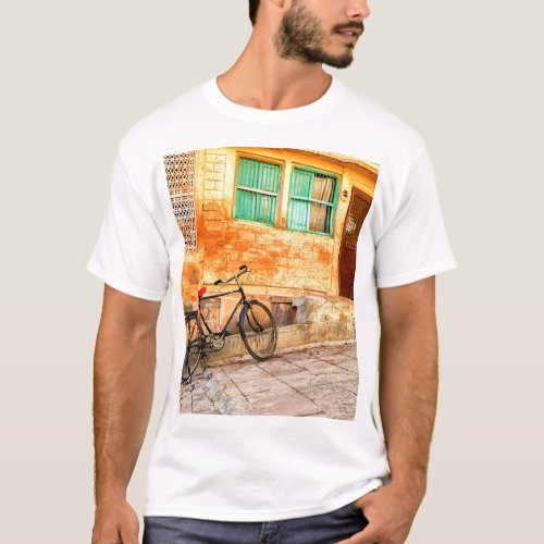 Rajasthan Street Scene Indian Style T_Shirt