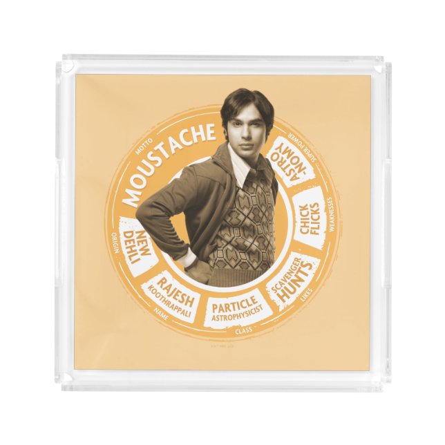 Rajesh Info Graphic Acrylic Tray (Front)