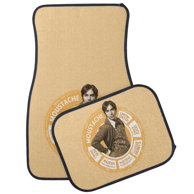 Rajesh Info Graphic Car Floor Mat (Set)