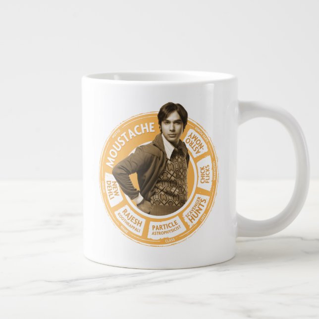 Rajesh Info Graphic Giant Coffee Mug (Right)