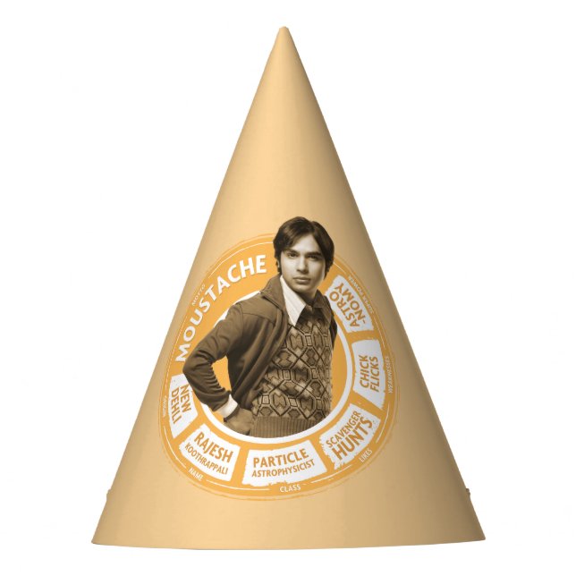 Rajesh Info Graphic Party Hat (Front)
