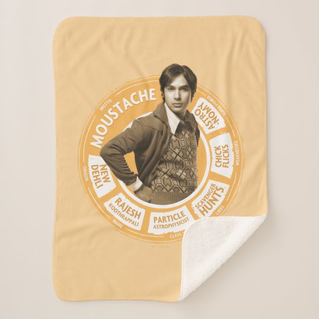 Rajesh Info Graphic Sherpa Blanket (Front)